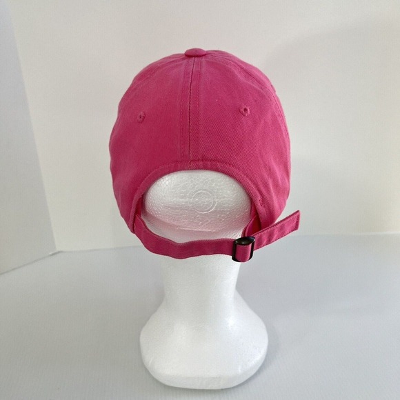 ESPN Baseball Hat Cap Embroidered Logo Adjustable Pink Silver Adult Strapback - Picture 4 of 10